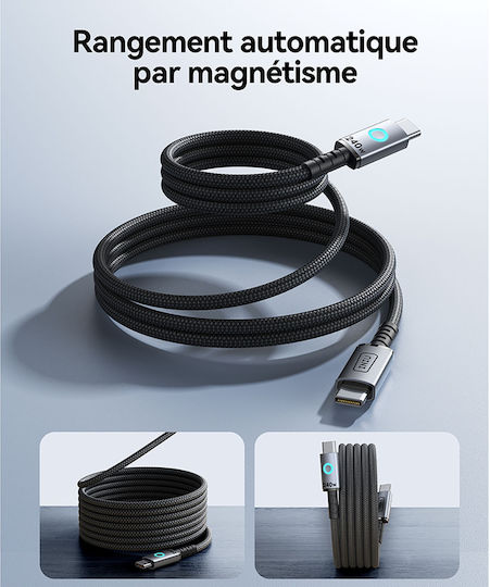 Iniu Leopard Power Cable 5a Magnetic Usb-c To Usb-c 1.2m Pd 240w Black - Image 3