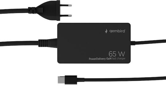 Gembird USB-C Universal Φορτιστής Laptop 65W 5V 5.6A με Αντάπτορα Τροφοδοσίας (NPA-AC-PDQC65-01) - Image 4