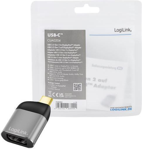 LogiLink Μετατροπέας USB-C male σε DisplayPort male 1τμχ CUA0204 - Image 4