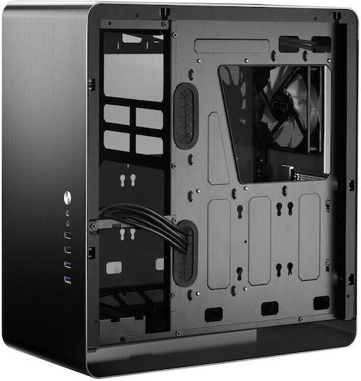 Jonsbo UMX4 Midi Tower Κουτί Υπολογιστή με Πλαϊνό Παράθυρο Μαύρο - Image 7