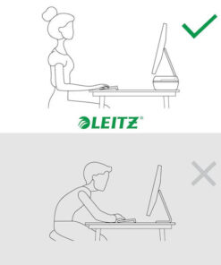 Alternative view of Leitz Ergo Επιτραπέζια Βάση Οθόνης Γκρι