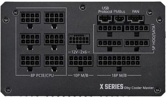 CoolerMaster X Silent Edge 1100W Μαύρο Τροφοδοτικό Υπολογιστή Full Modular 80 Plus Platinum - Image 4
