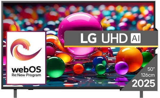 LG Smart Τηλεόραση 50" 4K UHD LED AI UA75 HDR (2025) 50UA75003LA - Image 4