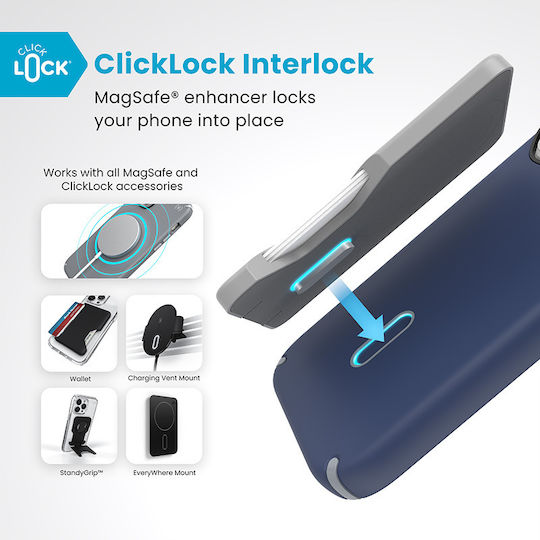 Speck Presidio2 Pro Clicklock Back Cover Πλαστικό Navy Μπλε (iPhone 16 Pro) 150700-3206 - Image 3