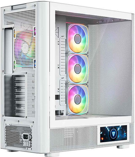 Modecom Volcano AQ400 Gaming Midi Tower Κουτί Υπολογιστή με Πλαϊνό Παράθυρο Λευκό - Image 4