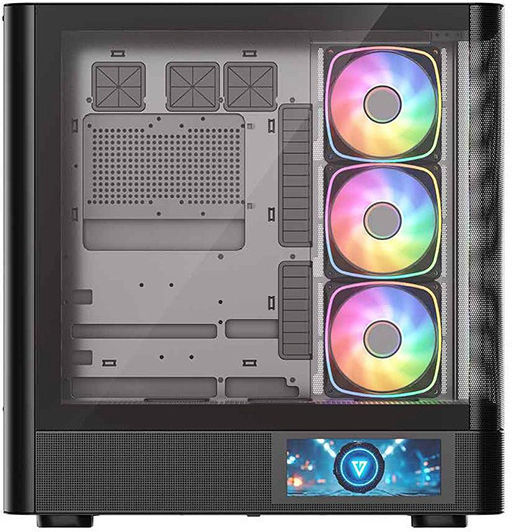 Modecom Volcano AQ400 Gaming Midi Tower Κουτί Υπολογιστή με Πλαϊνό Παράθυρο Μαύρο - Image 2