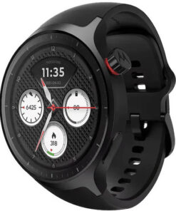 Alternative view of Motorola Moto Watch Aluminium 47mm με Παλμογράφο (Matte Black with PANTONE Volcanic Ash Band)
