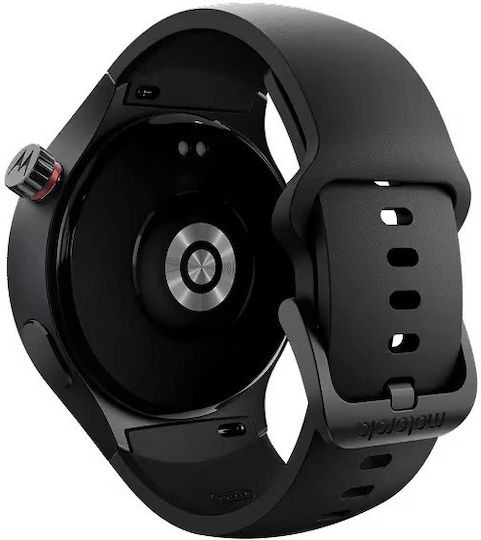 Motorola Moto Watch Aluminium 47mm με Παλμογράφο (Matte Black with PANTONE Volcanic Ash Band) - Image 3