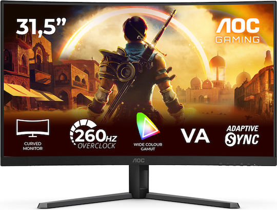 AOC C32G42ZE VA HDR Curved Gaming Monitor 31.5" FHD 1920x1080 240Hz με Χρόνο Απόκρισης 4ms GTG - Image 2