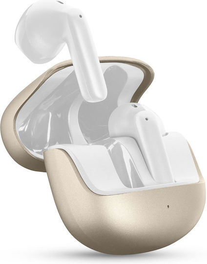 Cellular Line Earbud / In-ear Bluetooth Handsfree Ακουστικά με Θήκη Φόρτισης Χρυσά