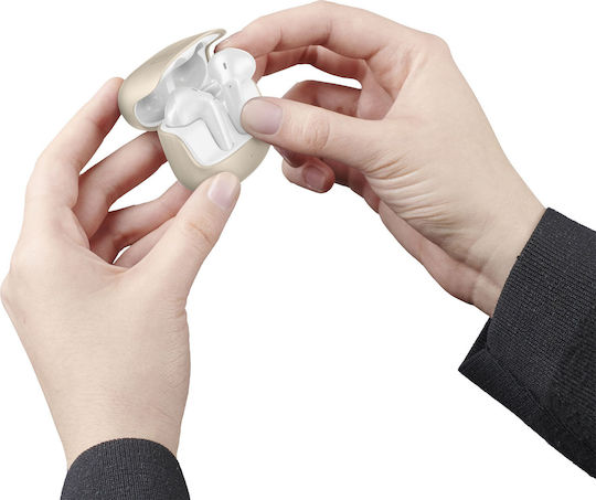 Cellular Line Earbud / In-ear Bluetooth Handsfree Ακουστικά με Θήκη Φόρτισης Χρυσά - Image 6