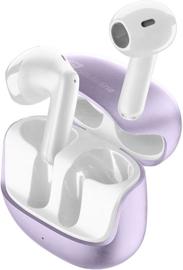 Cellular Line Pure In-ear Bluetooth Handsfree Ακουστικά με Θήκη Φόρτισης Μωβ - Image 2