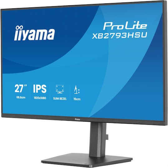 Iiyama ProLite XB2793HSU-B1 IPS Monitor 27" 1680x1050 με Χρόνο Απόκρισης 4ms GTG - Image 3