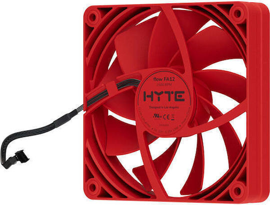 HYTE FA12 Case Fan 120mm με Χωρίς Led Φωτισμό 4τμχ Κόκκινο - Image 4
