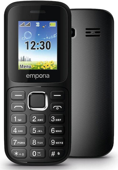 Emporia FN313 Dual SIM Κινητό με Μεγάλα Κουμπιά Μαύρο