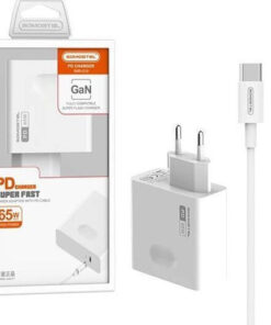 Somostel Φορτιστής Χωρίς Καλώδιο με Θύρα USB-C 65W Power Delivery Λευκός (32071)