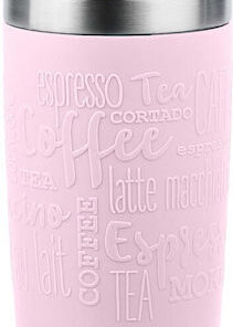 Emsa Handled Tumbler Θερμός Ανοξείδωτο 360ml Light Pink με Καλαμάκι και Λαβή N2020600