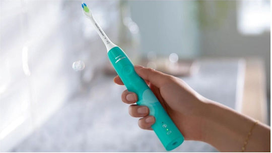 Philips Sonicare Ηλεκτρική Οδοντόβουρτσα με Αισθητήρα Πίεσης και Θήκη Ταξιδίου Πράσινη - Image 3