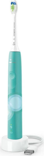 Philips Sonicare Ηλεκτρική Οδοντόβουρτσα με Αισθητήρα Πίεσης και Θήκη Ταξιδίου Πράσινη - Image 2