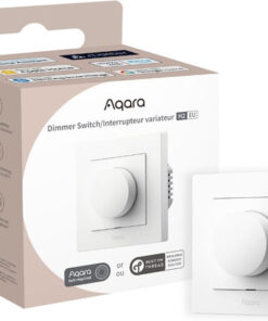 Alternative view of Aqara Χωνευτός Διακόπτης Dimmer με Πλαίσιο Universal Περιστροφικός 300W σε Λευκό Χρώμα H2DIM-W