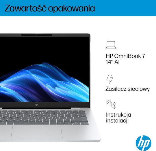 HP OmniBook 7 AI 14-fr0220nw 14" OLED FHD+ (Ultra 5-225U/16GB/512GB SSD/W11 Home) (US Keyboard) - Image 5