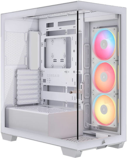 Corsair 3500X LX-R RGB Gaming Midi Tower Κουτί Υπολογιστή με Πλαϊνό Παράθυρο Λευκό