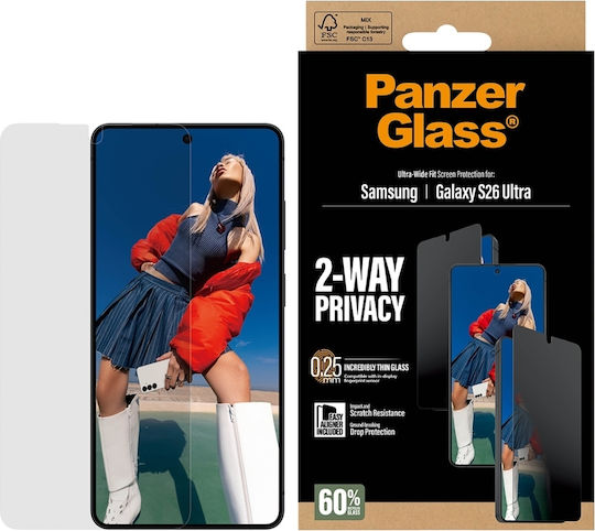 PanzerGlass Privacy Screen Protector Μαύρο (Galaxy S26 Ultra) PG50721