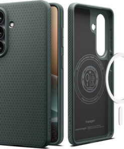 Alternative view of Spigen Liquid Air Mag Back Cover Σιλικόνης Πράσινο (Galaxy S26+) ACS10706