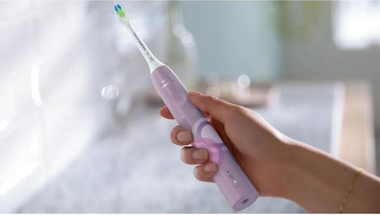 Philips Sonicare Ηλεκτρική Οδοντόβουρτσα με Αισθητήρα Πίεσης και Θήκη Ταξιδίου Μωβ - Image 3