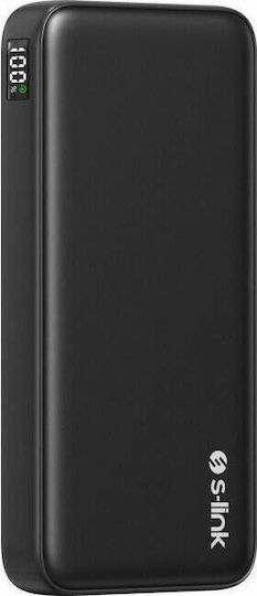 S-Link P311L Power Bank 10000mAh με 2 Θύρες USB-A Power Delivery Μαύρο - Image 2