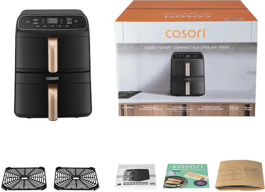 Cosori Air Fryer με Διπλό Αποσπώμενο Κάδο 8.6lt 1391504 - Image 3