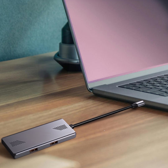 Gembird USB 3.2 Hub 4 Θυρών με σύνδεση USB-C Ασημί UHB-CM-U310-A2C2-01 - Image 3