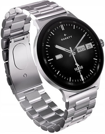 Garett Quantum 43mm Smartwatch με Παλμογράφο (Ασημί) - Image 2