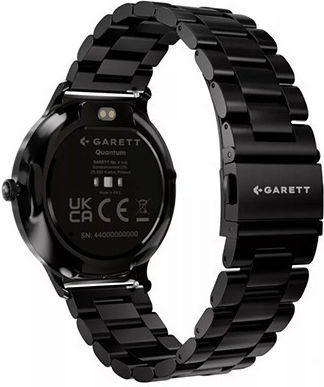 Garett Quantum 43mm Smartwatch με Παλμογράφο (Black Steel) - Image 3