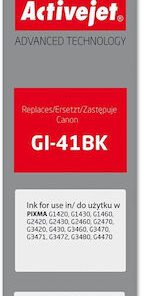 Active Jet Συμβατό Μελάνι Εκτυπωτή InkJet Canon Gi-41bk 4528c001 135ml Μαύρο 1τμχ AC-G41Bk