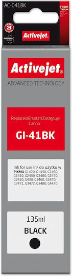 Active Jet Συμβατό Μελάνι Εκτυπωτή InkJet Canon Gi-41bk 4528c001 135ml Μαύρο 1τμχ AC-G41Bk