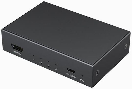 Cablexpert 4h Hdmi Splitter 4 Ports Black Dsp-hdmi4k-4p-01 - Image 2