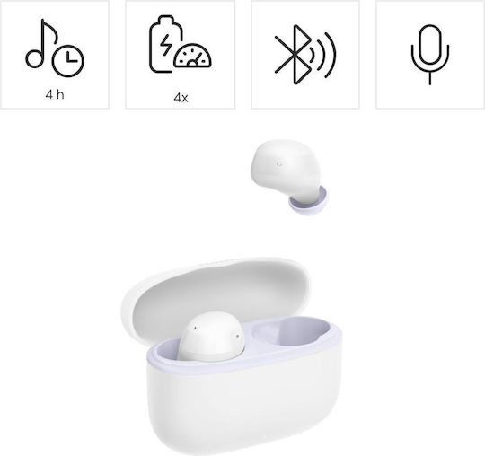 HAMA Freedom Buddy II In-ear Bluetooth Handsfree Ακουστικά Λευκά - Image 3