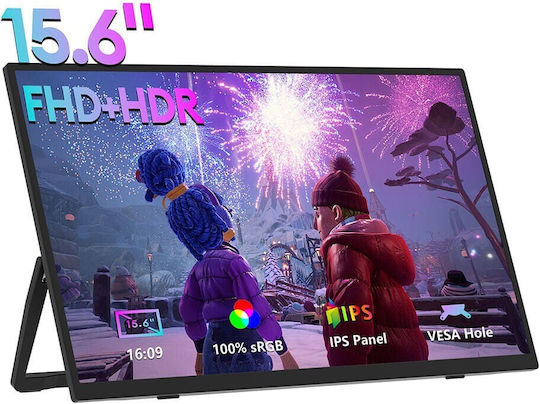 Zeuslap IPS Φορητό Monitor 15.6" FHD 1920x1080 - Image 2