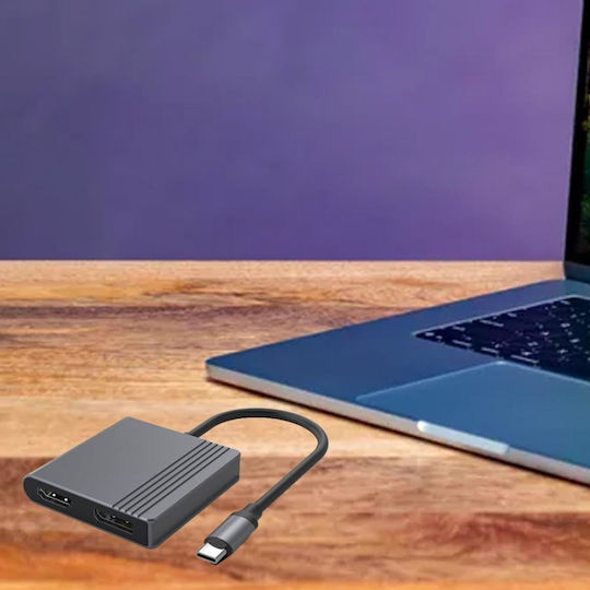 Cablexpert USB-C Docking Station με HDMI 4K PD και σύνδεση 2 Οθονών Μαύρο (A-CM-HDMIFDPF-01) - Image 7