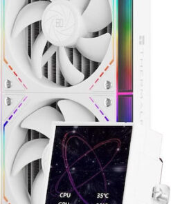 Thermalright Peerless Vision Υδρόψυξη Επεξεργαστή Διπλού Ανεμιστήρα 120mm για Socket AM4/AM5/1700/1200/115x με ARGB Φωτισμό Λευκή