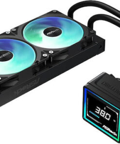 ASRock Challenger 240 Digital Υδρόψυξη Επεξεργαστή Διπλού Ανεμιστήρα 120mm για Socket AM4/AM5/1700 με ARGB Φωτισμό