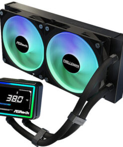 Alternative view of ASRock Challenger 240 Digital Υδρόψυξη Επεξεργαστή Διπλού Ανεμιστήρα 120mm για Socket AM4/AM5/1700 με ARGB Φωτισμό
