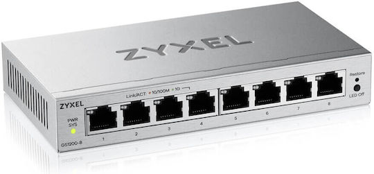 Zyxel GS1200-8V3-EU0101F Managed L2 Switch με 8 Θύρες Gigabit (1Gbps) Ethernet - Image 4