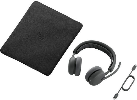 Logitech Zone Wireless 2 ES Teams Version On Ear Multimedia Ακουστικά με μικρόφωνο και σύνδεση Bluetooth σε Γκρι χρώμα - Image 6