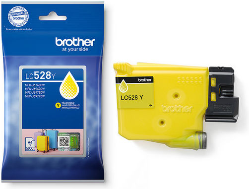 Brother LC528Y Γνήσιο Μελάνι Εκτυπωτή InkJet Κίτρινο (LC-528Y)