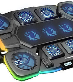 Rampage S50 Glacier Cooling Pad για Laptop έως 17" με 11 Ανεμιστήρες και Φωτισμό