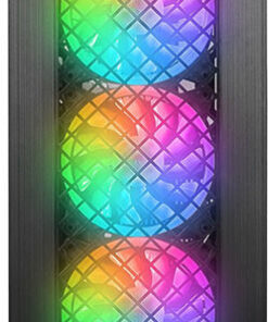 Alternative view of Rampage PLAID V1 Gaming Midi Tower Κουτί Υπολογιστή με Πλαϊνό Παράθυρο και RGB Φωτισμό Μαύρο