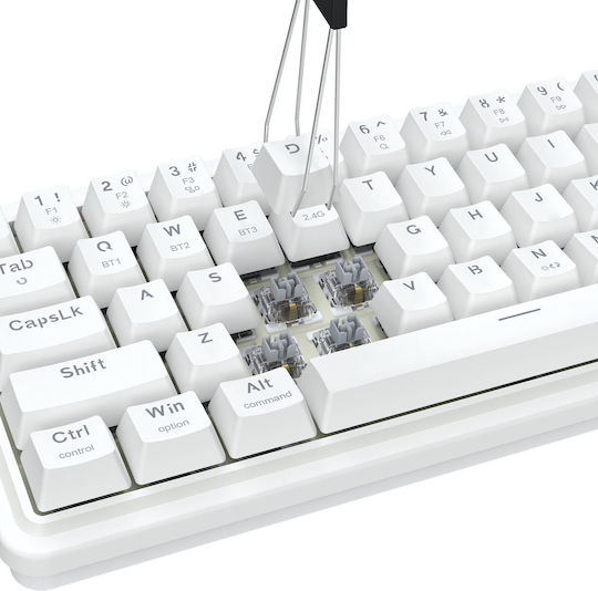 Redragon Draconic V2 K730GB-RGB-PRO Ασύρματο Gaming Πληκτρολόγιο 60% με RGB φωτισμό (International English) Λευκό - Image 7