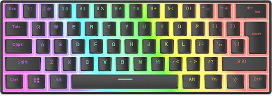 Rampage Radiant K11 RGB Gaming Μηχανικό Πληκτρολόγιο 60% με Outemu Red διακόπτες και RGB φωτισμό (Αγγλικό US) - Image 3